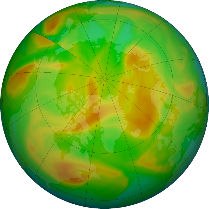 Arctic ozone map for 09 May 2020